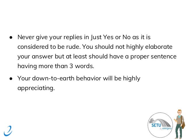 proper interview etiquette