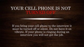 WHY YOU FAILED INTERVIEWS | PPT