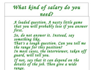 Interview faq with answers | PPS