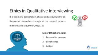 Interview for qualitative research fg ds, kii and idis | PPTX