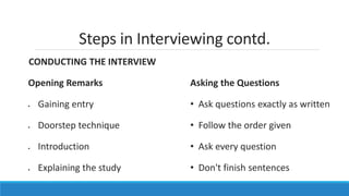 Interview for qualitative research fg ds, kii and idis | PPTX
