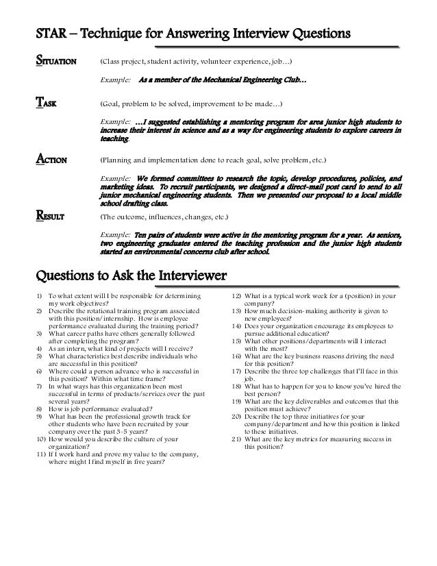 job interview hints