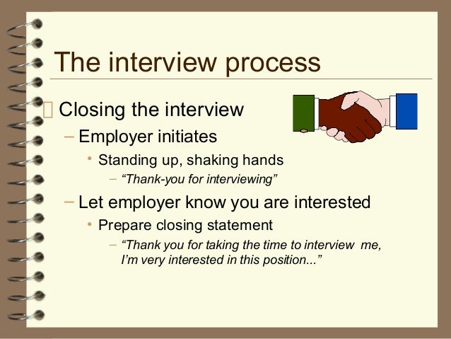 closing statement interview