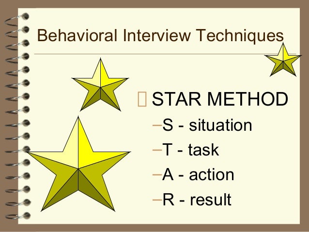 interview techniques star