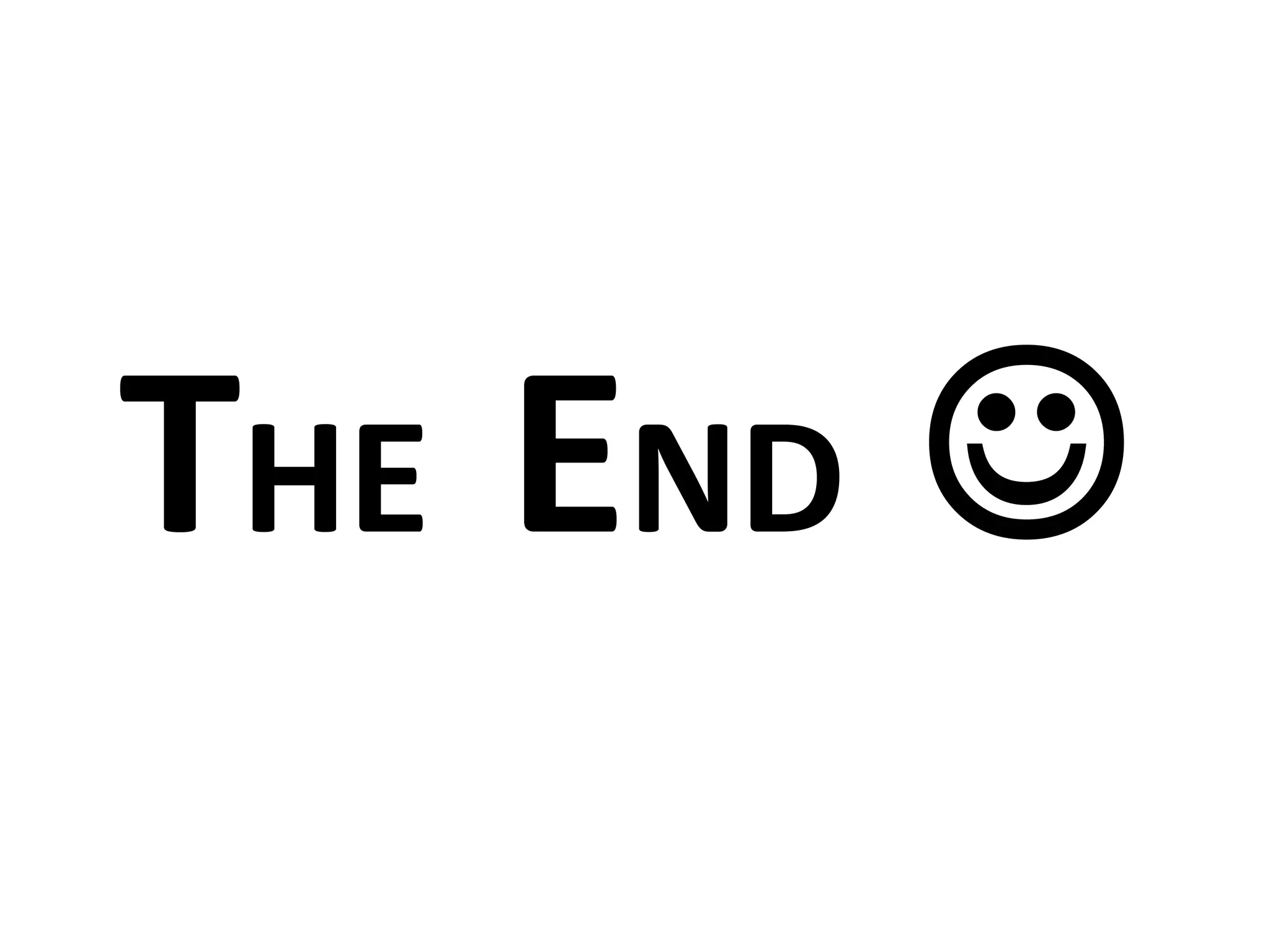 THE END  

