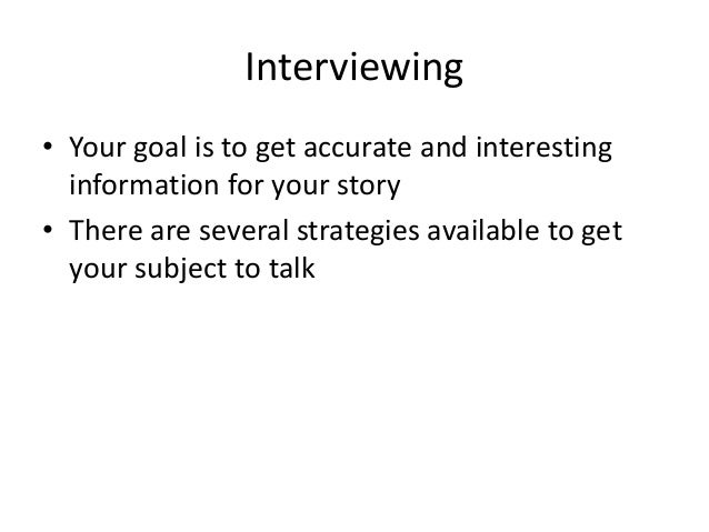 interviewing tips
