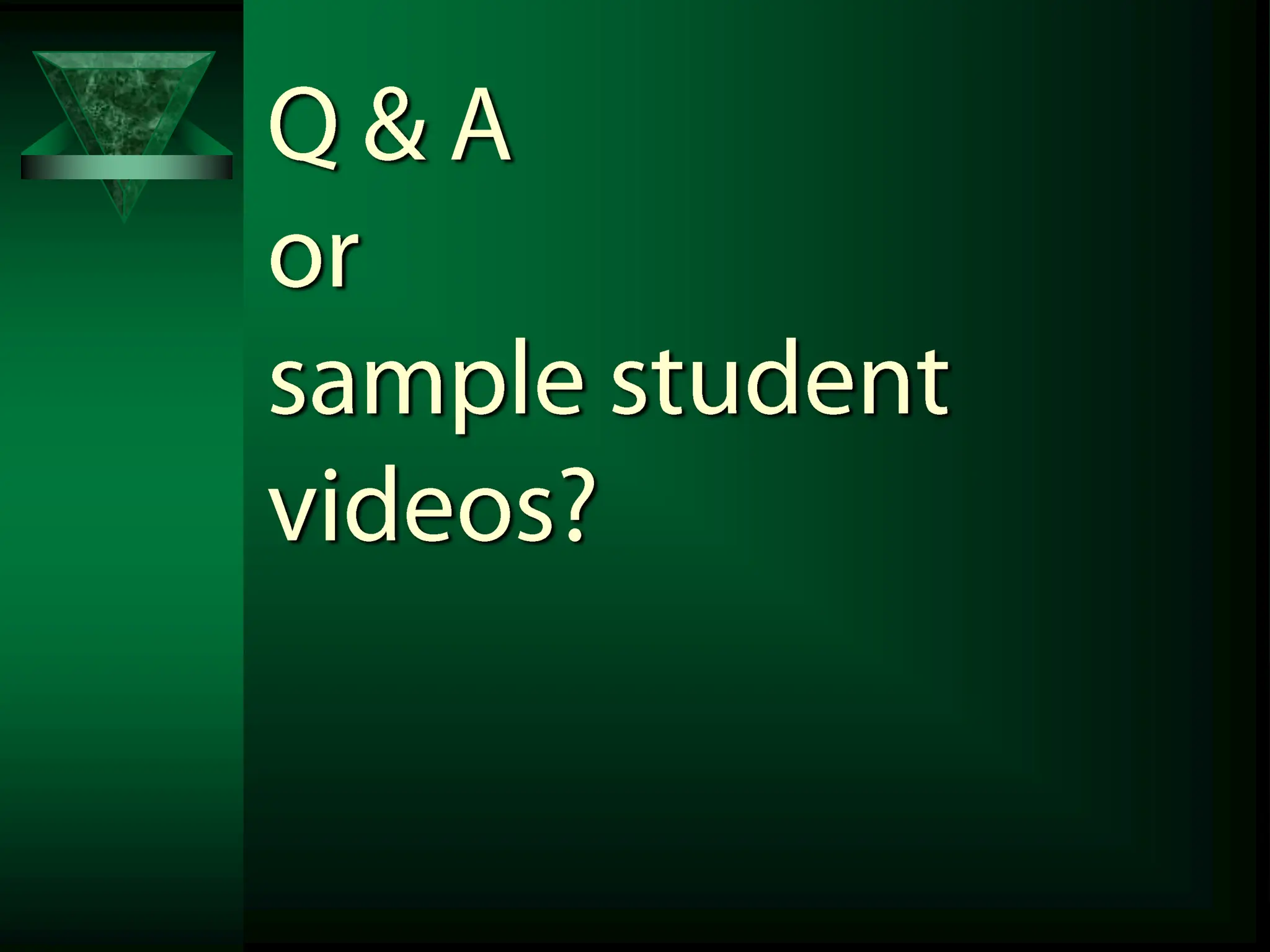 It's not an interview, it's a conversation - UPDATED