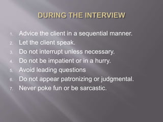 Interviewing and Counselling for Legal Practice | PPTX