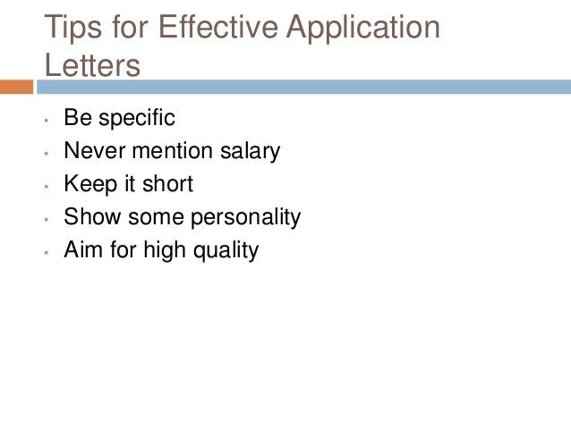 interviewing for employment and following up which of the following is a tip for getting attention in a solicited application letter