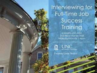 Interviewing for
Full-Time Job
Success
Training
 