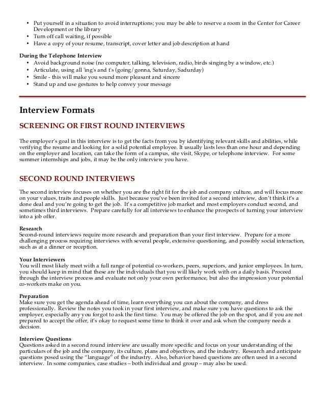 second round interview questions