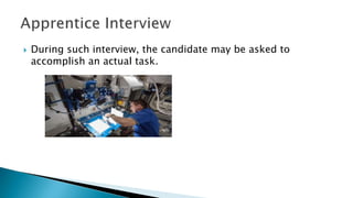 Interviewing job applicants - interpersonal Skills 