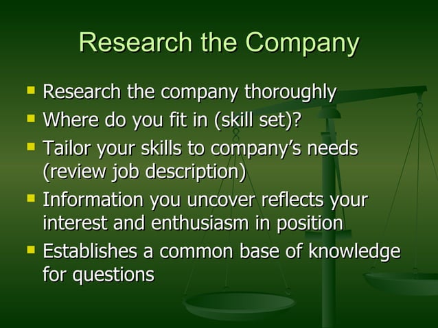 key to successful interview | PPT