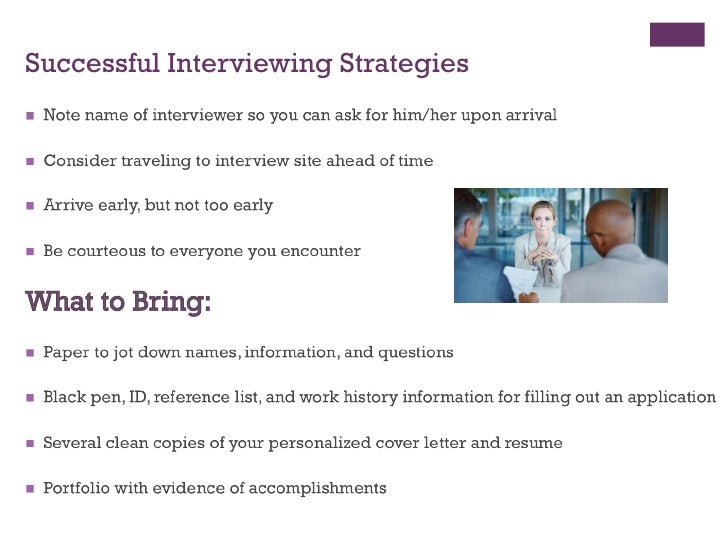 how to be successful in an interview