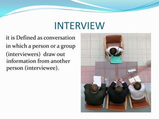 Interviewing skills