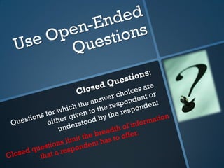 Qualitative Interviewing Skills