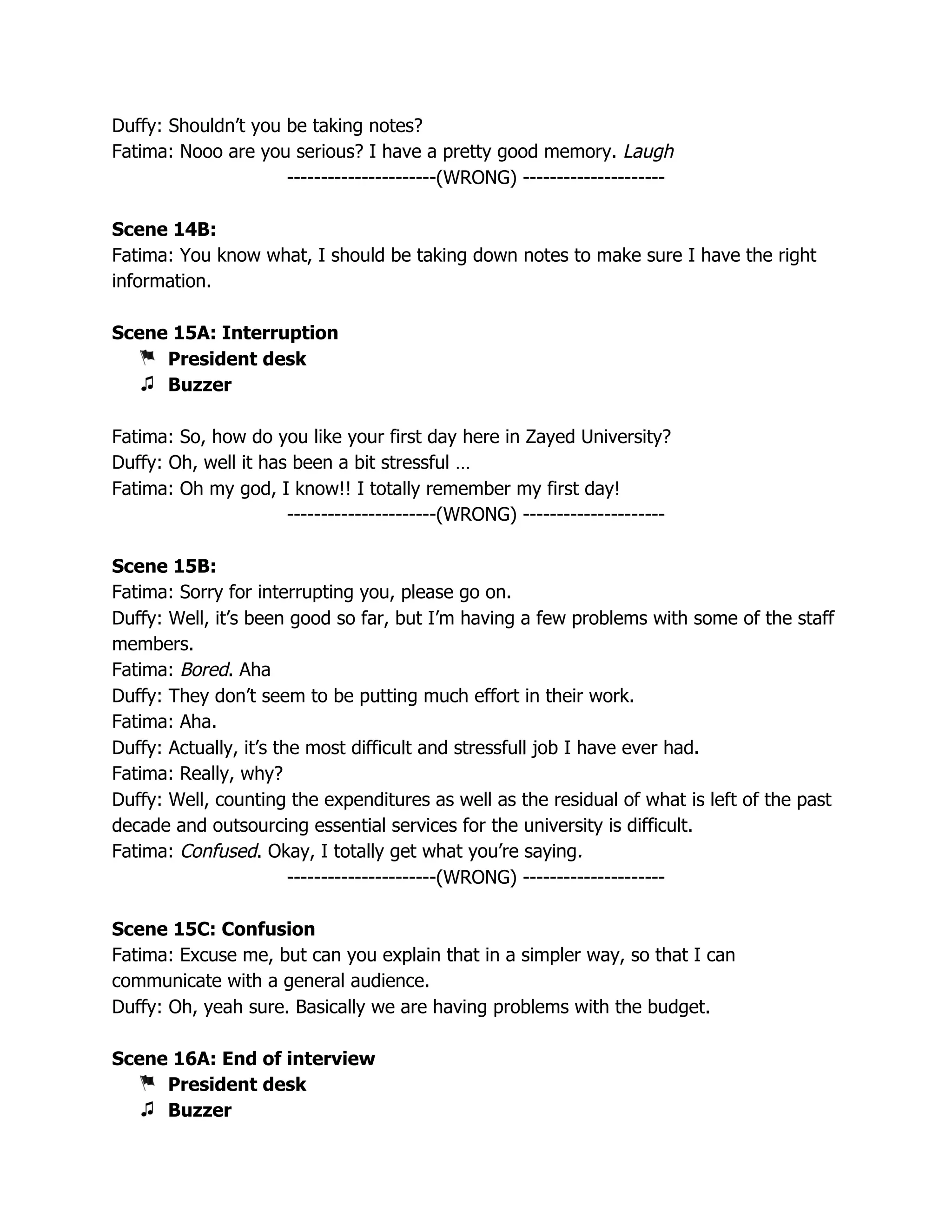 Interviewing skills script | PDF