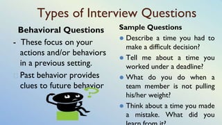Interviewing skills | PPTX