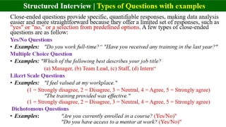 Research Interview Questions: Skills and examples | PPTX