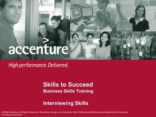 Skills to Succeed Business Skills Training Interviewing Skills 