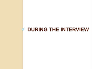 Interviewing Skills Workshop | PPTX