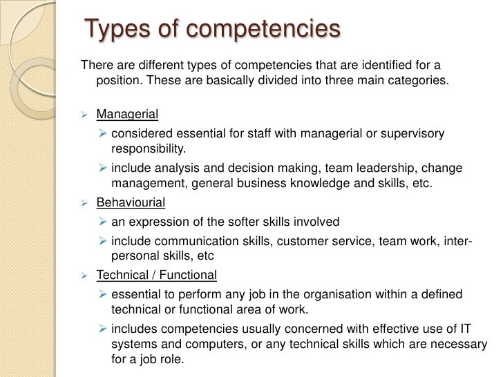 competencies customer service