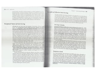 Interviewing techniques