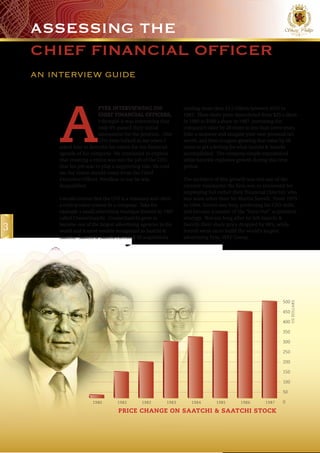 Interviewing the Chief Financial Officer, CFO Assessment | PDF