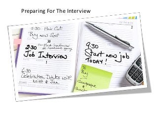 Preparing For The Interview
 