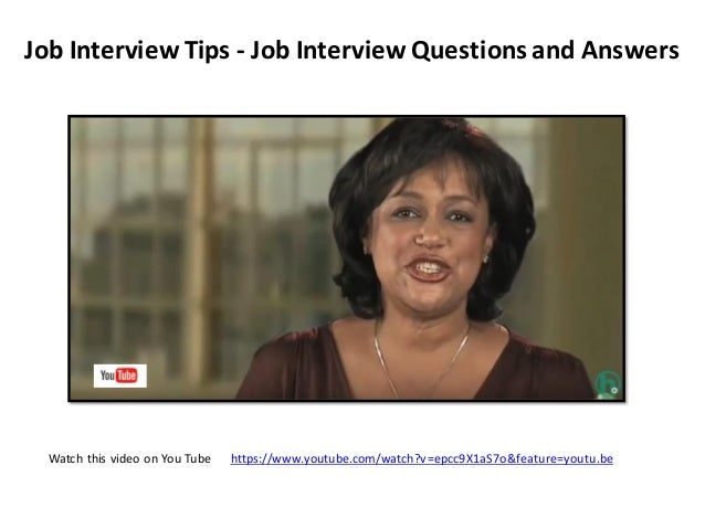 interview tips for job seekers
