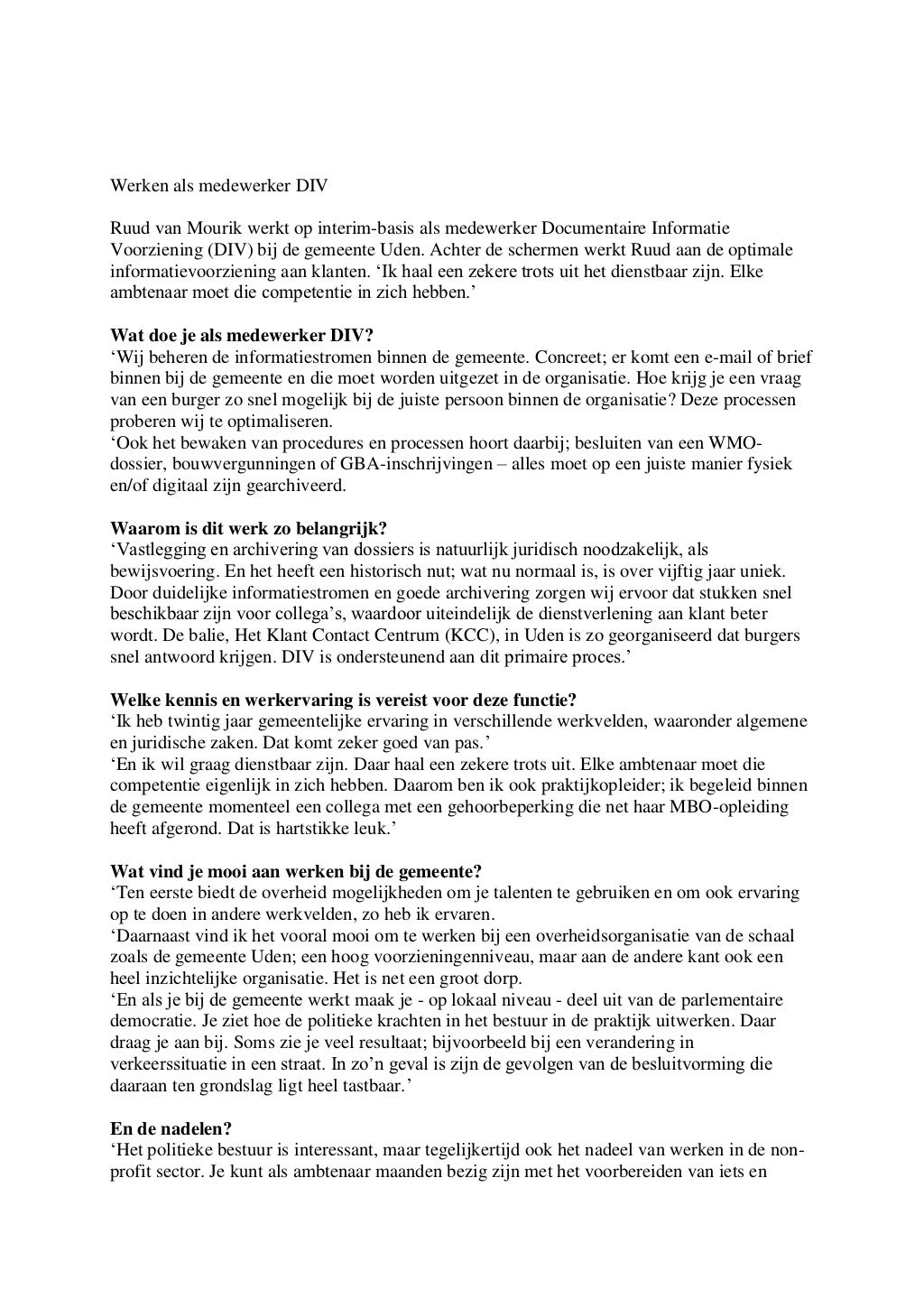 Interview inoverheid.nl februari 2012