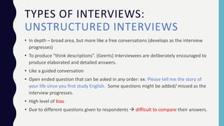 Interview Method for Qualitative Research | PPTX
