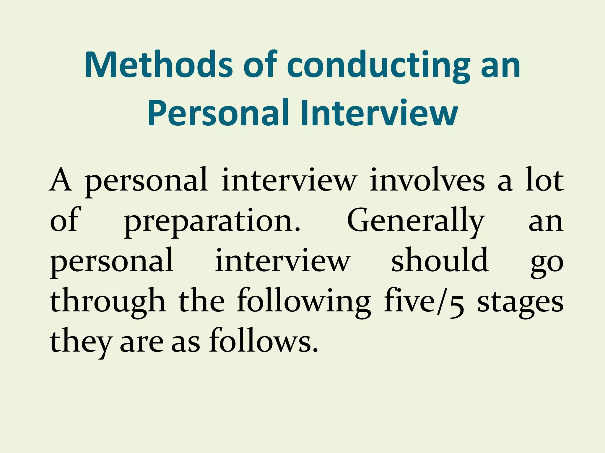 Interview method in research | PPTX