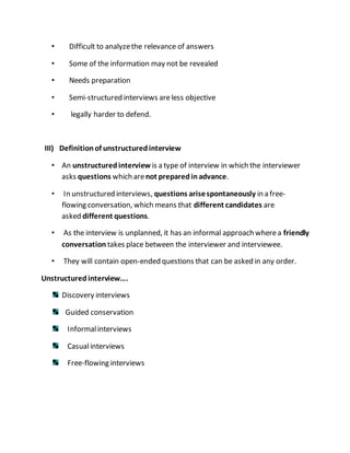 Interview method of psychology pdf 5 | DOCX