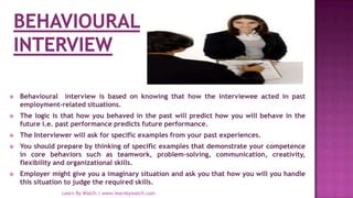 Interview and it's Types | PPT