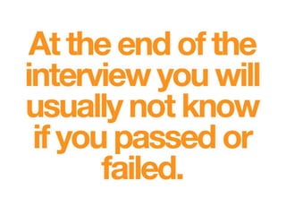 Interview Preparation Seminar