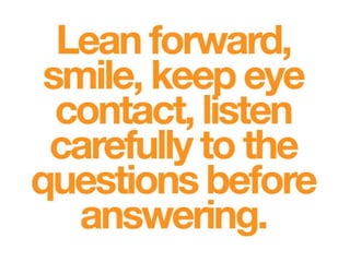 Interview Preparation Seminar