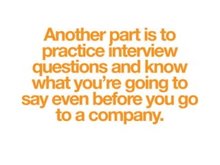 Interview Preparation Seminar