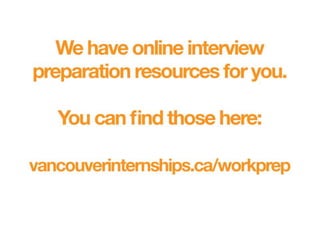 Interview Preparation Seminar