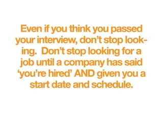 Interview Preparation Seminar