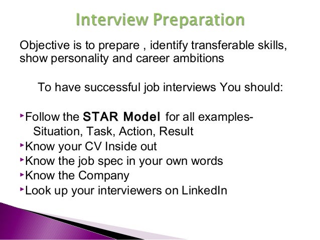 interview preparation presentation 2 star model interviews