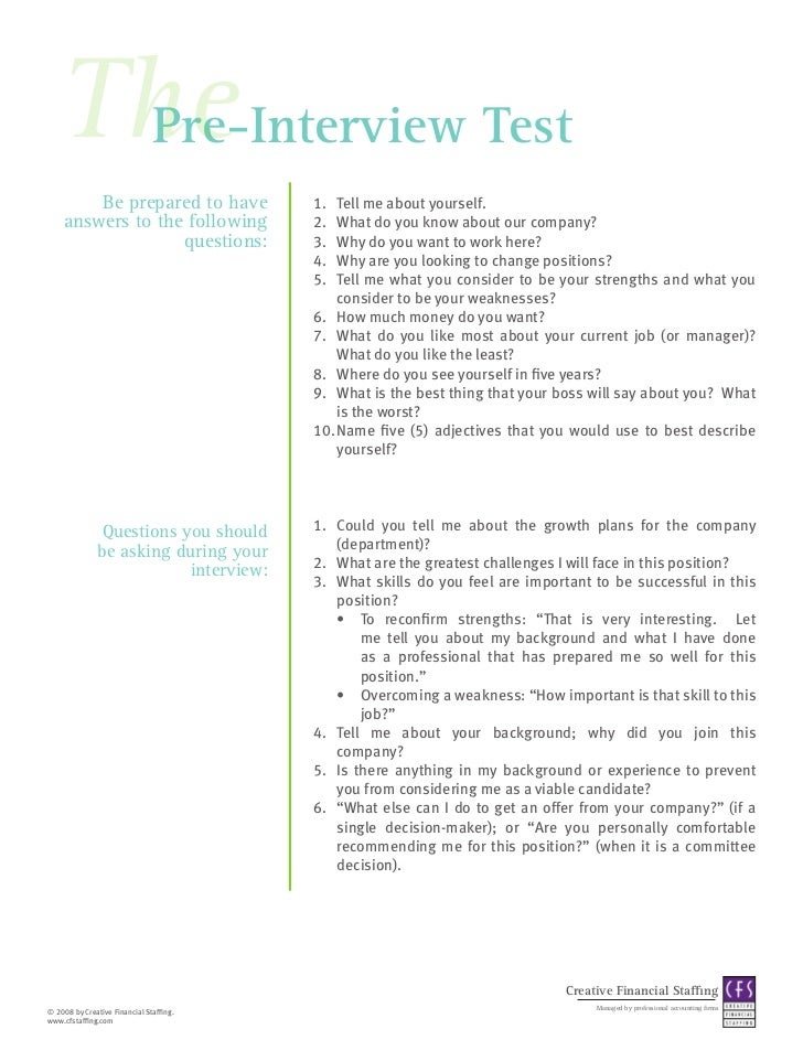 Interview Preparation Worksheet Interview Preparation Worksheet