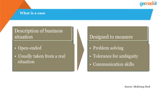 What is a case
Source: McKinsey Deck
 