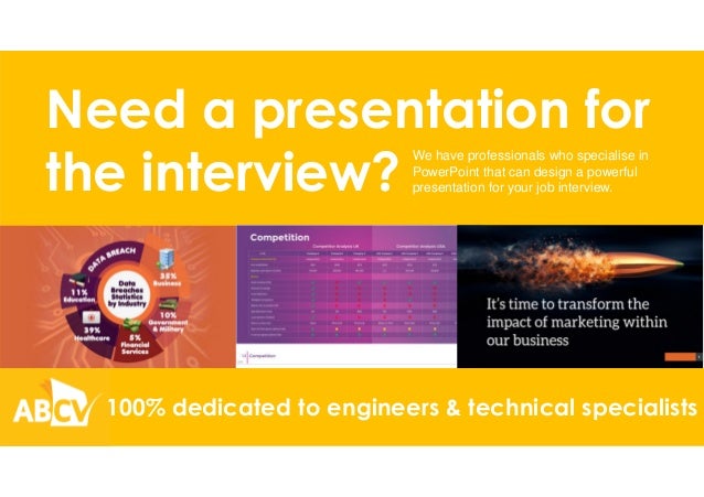 technical interview presentation sample