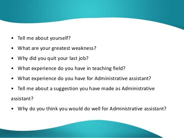 executive assistant interview questions and answers