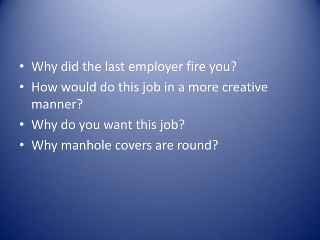 20 Shocking Interview Questions | PPT