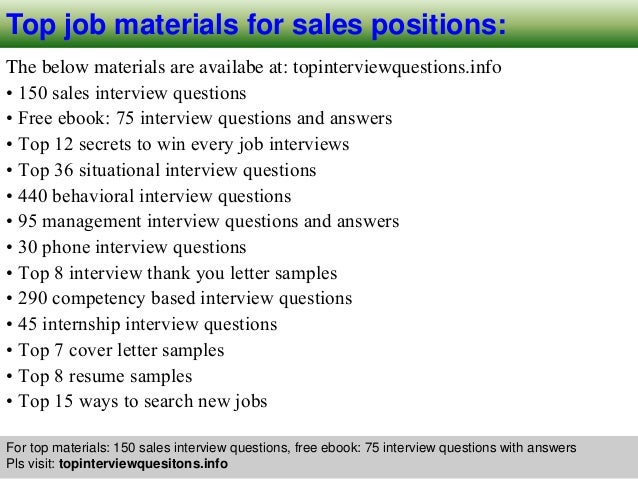top 12 sales interview questions and answers pdf download interview questions for sales