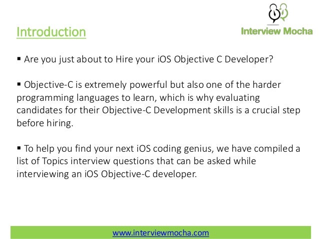 objective interview questions