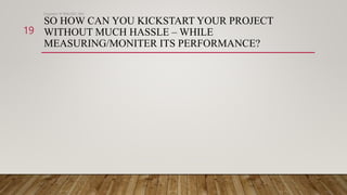 SO HOW CAN YOU KICKSTART YOUR PROJECT
WITHOUT MUCH HASSLE – WHILE
MEASURING/MONITER ITS PERFORMANCE?
Engineer M WALEED JAN
19
 