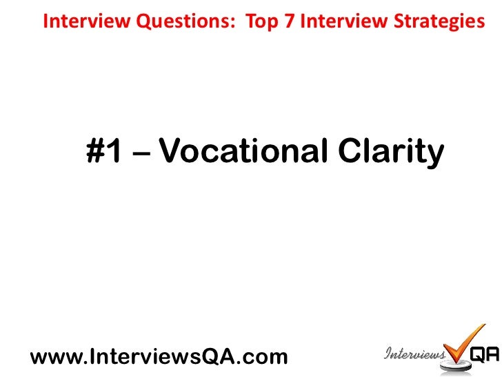 job interview strategies